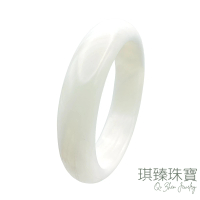 琪臻珠寶 天然硨磲寬版平安鐲手鐲(19.5-20.5圍手鐲_寬版大手圍_原礦玉化_母親節禮物)