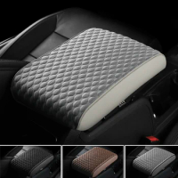 Car Accessories Armrest Cover Cushion In Summer Cooling Material Diamond Shape Central Armrest Cushion Mat