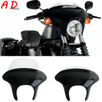 Windshield Fairing Protection Headlight Windscreen For Harley Sportster Iron XL883N 2009-2021 Motorcycle Wind Deflectors 2020