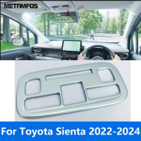 Car Accessories For Toyota Sienta 2022 2023 2024 Matte Interior Car Roof Front Reading Light Lamp Cover Trim Decoration Frame