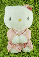【震撼精品百貨】Hello Kitty 凱蒂貓 KITTY絨毛娃娃-和風服飾-粉紅色 震撼日式精品百貨