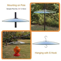 Clear Bird Feeder Rain Guard - Feathered Friends Feed And Widened Cover Provides Rain And Sun