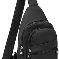 Crossbody Sling Backpack Sling Bag, Small Chest Bag Daypack Fanny Pack Cross Body Bag for Hiking Traveling Outdoors