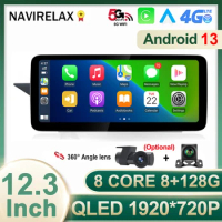 12.3 Inch Android 13 360 Camera For Benz E W212 2009-2016 Car Accessories Auto Carplay Monitors Speacker Radio Multimedia Player