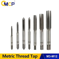 CMCP Right Hand Metric Thread Taps M3 M3.5 M4 M5 M6 M8 M10 M12 HSS Screw Tap Drill Bit Straight Flute Screw Thread Tap Drill