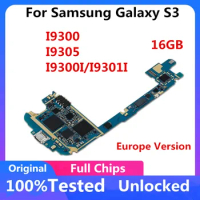 100% UNLOCKED Mainboard For Samsung Galaxy S3 i9300 Motherboard Origina Unlocked Full Chips Logic board 16GB
