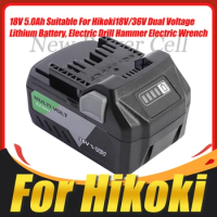 High Quality New 36V/18V MultiVolt Lithium-Ion Slide Battery 5Ah For Hikoki Hitachi 18V 36V Electric drill, electric wrench