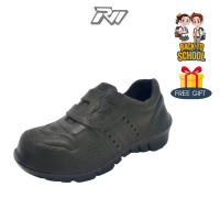 (BUY 2 FREE 1 BOTTLE) RIWEI SHOES EVA Shoes School Black Shoes Size 27-38 RW 02/03