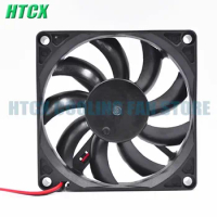 New 80F4HR DC 12V 0.165A 8015 8CM 80*80*15mm 2 Wires Gale Volume Cooling Fan
