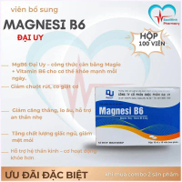 [Xu hướng mới] MgB6 Đại Uy  Bổ Sung Magie & Vitamin B6, Giảm Chuột Rút, Giảm Căng Thẳng, Ngủ Ngon