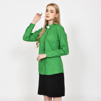 Pendeta Wanita - Kemeja collar Panjang Polos - Miracle - JMB