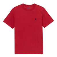Polo Ralph Lauren RL 熱銷圓領小馬素面短袖T恤(男青年)-紅色