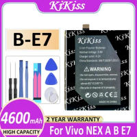 KiKiss Battery B-E7 BE7 4600mAh For Vivo NEX A B E7 Mobile Phone Bateria