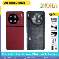 Original Back Cover For vivo X90 Pro+ Back Door Battery Case Rear Housing Cover Replace For vivo X90 Pro Plus With Camera Lens