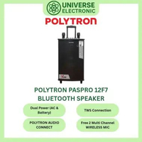 POLYTRON PASPRO 12F7 / PAS 12F7 / PASPRO12F7 KARAOKE BLUETOOTH SPEAKER