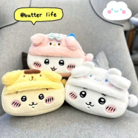 MINISO Chikawas Plush Pencil Case Anime Hachiware Usagi Stationery Bag Coin Purse School Supplies Storage Bag Children's Gift