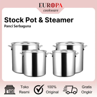Europa Stockpot Stainless Steel/ Panci Bakso Jumbo Serbaguna Stainless Steel Tebal