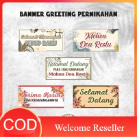 JDM PROJECT - Banner Greeting Selamat Datang Pernikahan / Hajatan / Khitanan