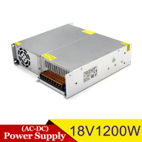 1200W 18V DC Power Supply High-Power PSU DC18V 1200W Transformer 110/220VAC to Power Adapter For Stepper Motor Monitor Machinery