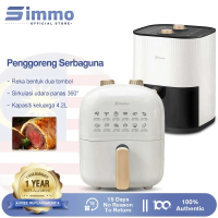SIMMO Air Fryer Electric Fryer Small Oven 4.2L Healthy Cooker Multi-Fryer Non-Sticky Pan 1200W Mini 