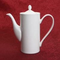 45% bone powder,european standard fine bone china porcelain straight pot teapot coffee pot bone china pot