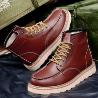 Quality Assurance Large Size 35-46 Genuine Leather Couple Martin Boots Cowhide Martin Boots Couple S