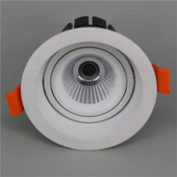 Adjustable 12W 15W COB LED Downlights 360 Degree Rotatable LED Spotlight LED Recessed Ceiling Lamps Dimmable AC110V 220V YRANK
