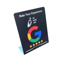 Google Review NFC Pedestal Stand NFC Mobile phone Tap Review plaque URL Writing Social Media Business Review Cards