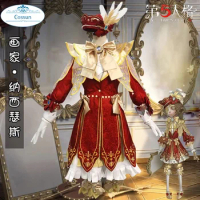 Anime! Identity V Edgar Valden Painter Narcissus Game Suit Elegant Dress Uniform Cosplay Costume Halloween Outfit For Women NEW