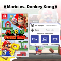 Mario Vs. Donkey Kong Nintendo Switch Game Original Cartridge Physical Card Multi-Language for Switc