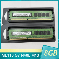 1Pcs For HP ML110 G7 N40L M10 8GB 8G DDR3 1600 2Rx8 UDIMM ECC Server Memory