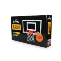 【SPALDING】小籃板 Slam Jam 小籃框 童款 透明籃板 籃框 籃網 小籃球 室內運動 紅 白(SPB561030)