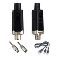 Wireless Microphone System UHF Wireless XLR Transmitter and Receiver for Dynamic Microphone, Audio Mixer, PA System