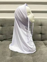 Bergo Instan Melayu Plus Inner Tali / Bergo Sport Olahraga putih