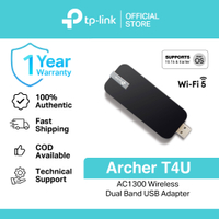 TP-Link Archer T4U AC1300 Wireless Dual Band USB Adapter |   WiFi Adapter |   Wi-Fi Dongle |   USB W
