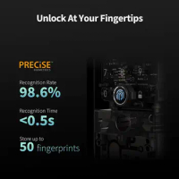 Aqara Smart Lock U100, Fingerprint Keyless Entry Door Lock with Apple Home Key, Touchscreen Keypad,