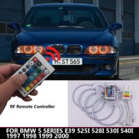 Multi-Color RGB LED Angel Eye Halo Rings light For BMW 5 SERIES E39 525i 528i 530i 540i 1997 1998 1999 2000