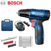BOSCH GSR 120-LI Hand Electric Drill Cordless 12V Lithium Battery Charged Electrician Household Power Tool Combination