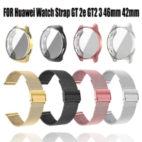 Huawei Watch Strap GT 2e GT2 3 46mm 42mm Band With Case TPU Screen Protector Huawei GT 2 Pro GT2e Bracelet Accessories Watchband
