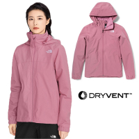 The North Face 女 3效能 防水透氣防風耐磨連帽外套(亞洲版型)/夾克_薰紫 V