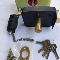 Cobra Kunci Pintu Pagar Gerbang Besi Garasi Model Computer Key 6683black Kualitas Kuningan Tahan Lam