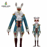 Identity V Lawyer Freddy Riley Mr White Rabbit Cosplay Costume Carnival Halloween Costume