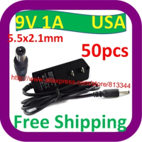 50 pcs Free Shipping USA Plug 9V 1A DC AC Adapter Power Supply For Vtech Mobigo V.Reader Battery Cha