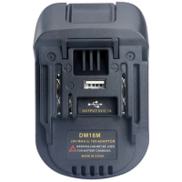 1pc USB Battery Adapter For 20V DEWALT DCB200 Milwaukee M18 Convert to Makita 18V