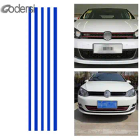Decorative Car Reflective Sticker Front Hood Grille Decal Car Strip Sticker Decoration For VW Golf 6 7 Tiguan Waterproof Vehicle