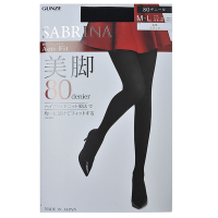 GUNZE 郡是 SABRINA 美腳特殊織製日本製80丹厚褲襪兩入組