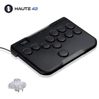 Haute42 Joystick Hitbox Fightstick Leverless Mini Arcade Controller For PC/PS3/PS4/Switch Leverless Hitbox Controller