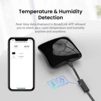 BroadLink RM4 Pro+HTS2 IR RF Version Wireless Universal Remote Hub with Temp and Humidity Sensor Smart Home Solution