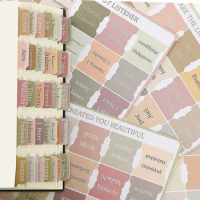 5Pcs Bible Tabs Note Paper Multi-Color Stickers Book Classification Index Labels Sticky Notes File Folder Accessories