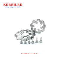 KEBEILEE Stainless Steel Front &amp;Rear Brake Disk &amp; Screws for LOSI Promoto-MX 1:4